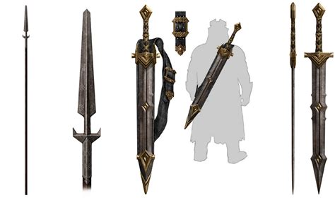 Dwarven Weapons- Spear and Two Hand Swords image - LordDainOfIronHills ...