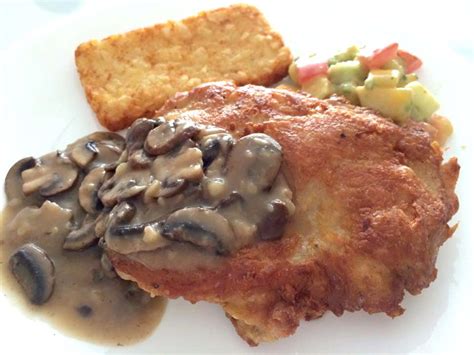 Loft48: Crispy Chicken Chop with Mushroom Sauce