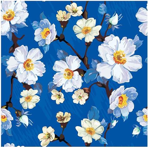 Top more than 51 blue and white floral wallpaper super hot - in.cdgdbentre