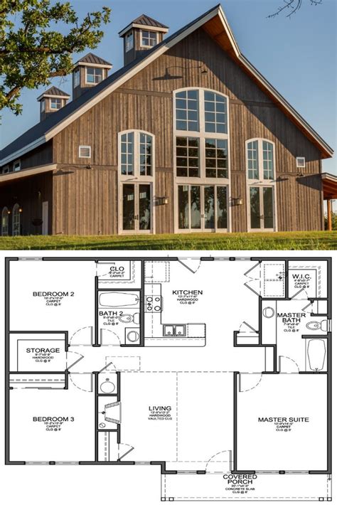 Top 5 Barn house plans! Very often barn house has amazing exterior ...