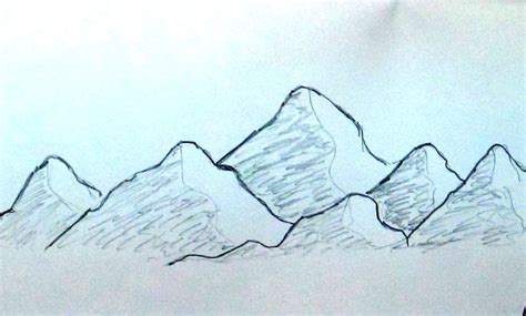 How To Draw A Mountain Landscape For Beginners