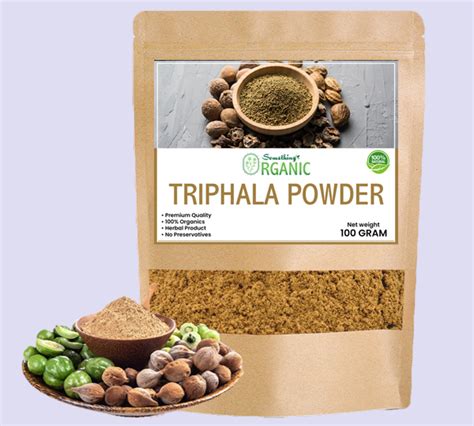 Organic Triphala Powder -Ayurvedic Herbal- Something Organic