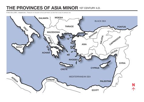 Old Asia Minor Map