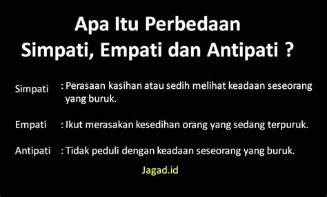 Simpati, Empati dan Antipati : Pengertian, Perbedaan dan Contohnya