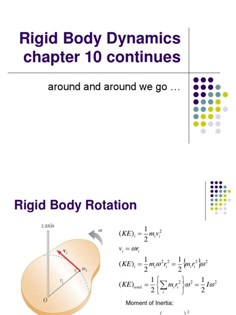 Rigid Body Dynamics | Torque | Rotation Around A Fixed Axis