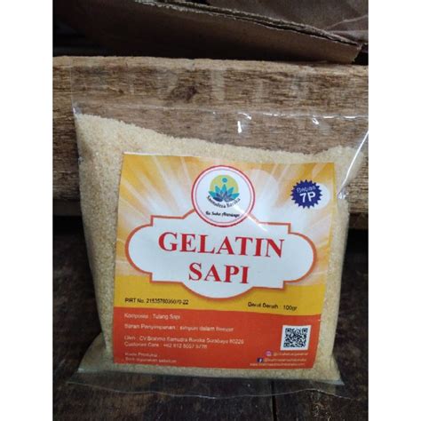 Jual Gelatin Sapi Halal Gelatin Halus Gelatin Halal Gelatin Masker 100 ...