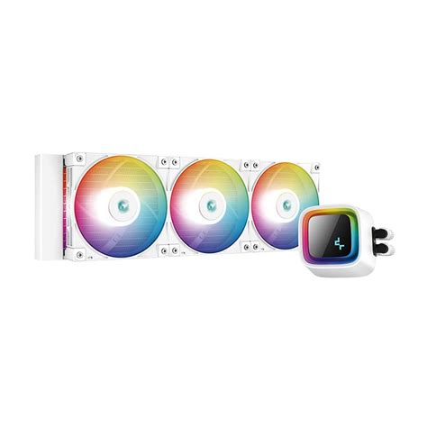 Deepcool LS720 WH 360 RGB AIO Liquid CPU Cooler - White - R-LS720 ...