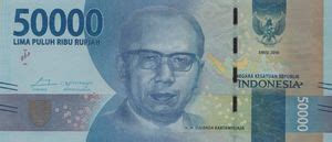 Billete de Banco: 50,000 Rupiah (Indonesia(2016-2021 "National Heroes ...