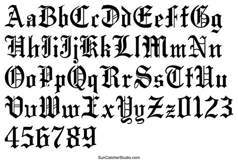 Old English Font (Gothic Font) Generator & Letters – DIY Projects ...