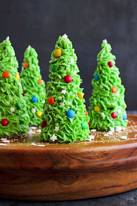 Ice Cream Cone Christmas Trees | The Two Bite Club