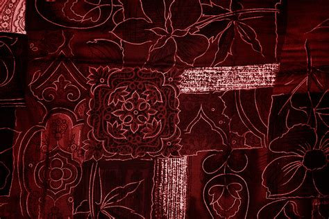 Maroon Patchwork Fabric Texture Picture | Free Photograph | Photos ...