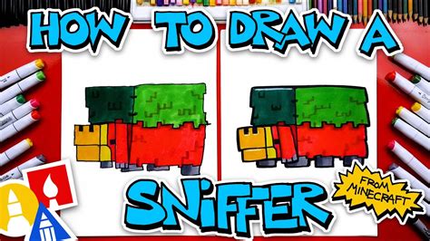 How To Draw A Sniffer From Minecraft - YouTube