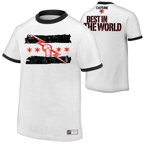 CM Punk "Best in the World" White T-Shirt | Pro Wrestling | Fandom