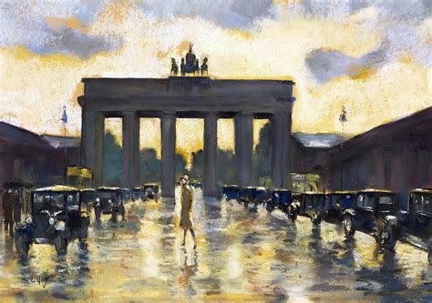 Brandenburg Gate Painting by Lesser Ury | Pixels