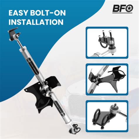 BFO Dual Steering Stabilizer for Ford F250 F350 Super Duty 2005-2024 ...