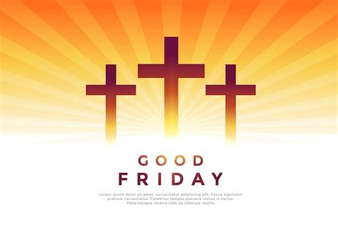 Free Vector | Three cross glowing symbols for good friday