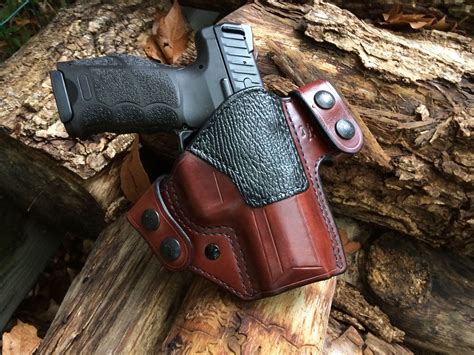 Nightingale Leather HK VP9 Griffon V OWB Holster Mahohgany Cowhide w ...