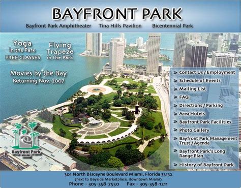 Bayfront Park Management Trust - Miami FL 33132 | 305-358-7550