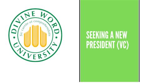 Divine Word University Calls for Application for the President(VC)'s ...