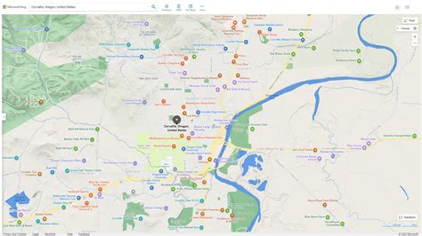 Corvallis Oregon Map