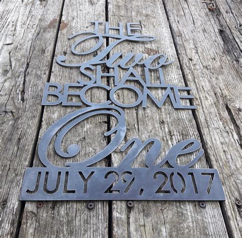 Custom Metal Wedding Gift - Anniversary, Established Sign, Iron ...