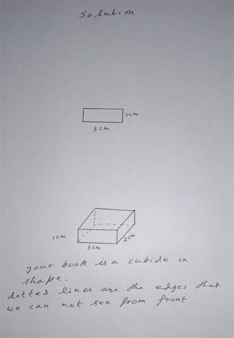 Draw an isometric sketch of a cuboid with dimensions 3 units 1unit ...