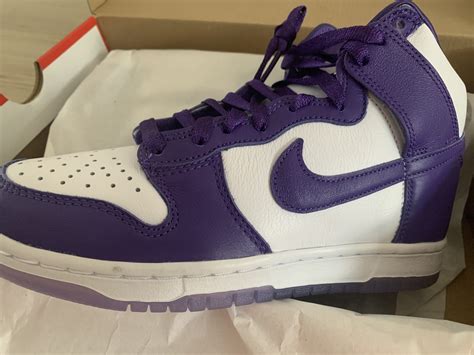 NIKE DUNK HIGH VARSITY PURPLE DUNK HIGH, Men's Fashion, Footwear ...