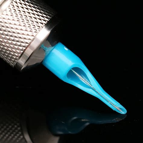 Tattoo Needle Ink Supply Blue Color Disposable Plastic Tattoo Needle ...