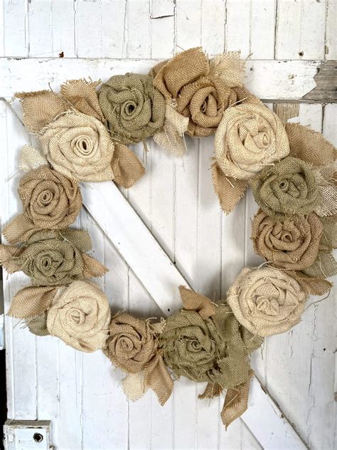 How To Make A Burlap Flower Wreath (Easy DIY)