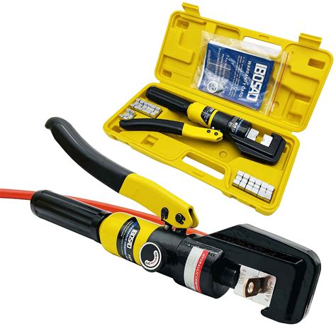 Hydraulic Wire Battery Cable Lug Terminal Crimper Crimping Tool 12 AWG ...