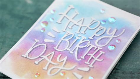 Relaxing Watercolor Painting & Lettering – Birthday Card – K Werner ...