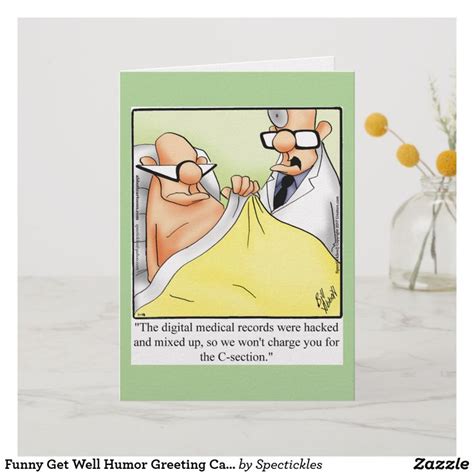 Funny Get Well Humor Greeting Card | Zazzle.com | Funny get well cards ...