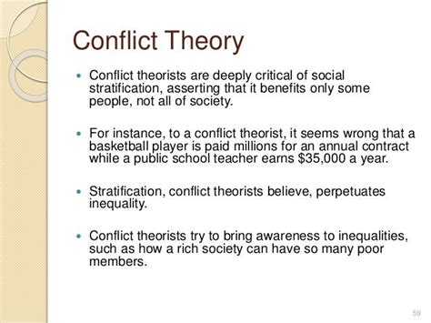 👍 Functionalist and conflict theory on social stratification. Conflict ...