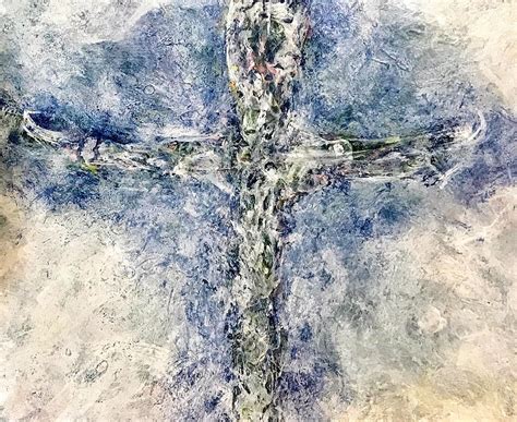 Cross In Heaven Painting by Pamela Haenelt