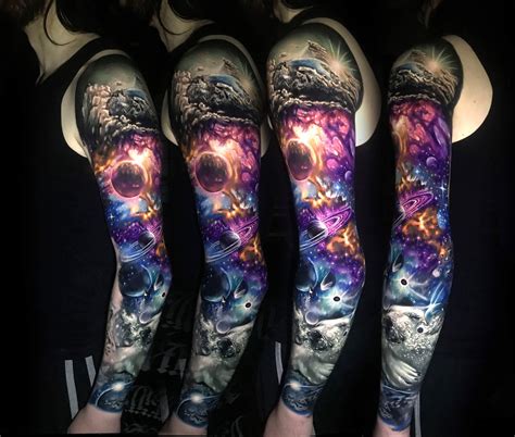 Solar Bear and Space Themed Sleeve by Artist Andrew Smith at Oculus ...