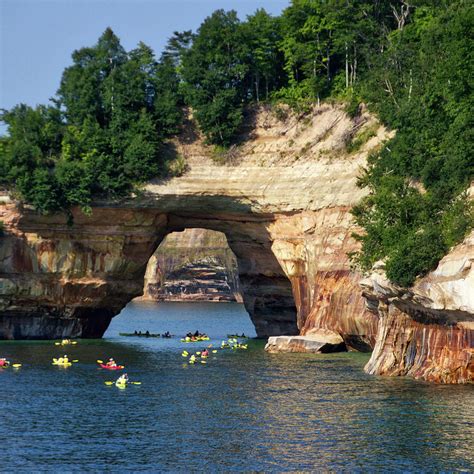 Kayaking Pictured Rocks National Lakeshore UP Michigan SQ Format ...