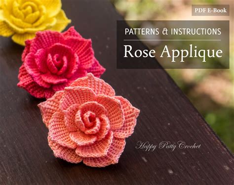 Crochet Rose Pattern Crochet Flower Pattern for a Rose - Etsy