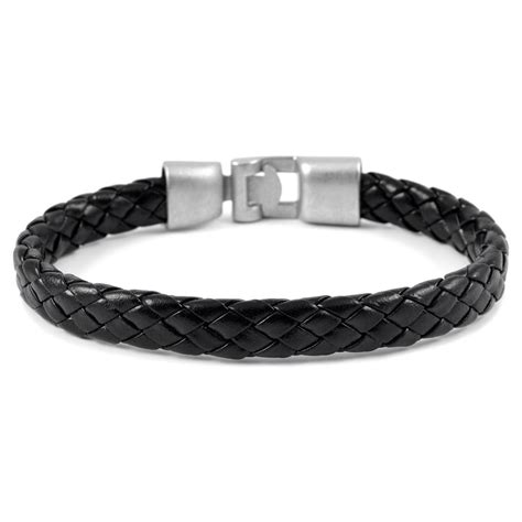 Simple Black Braided Leather Bracelet | In stock! | Fort Tempus