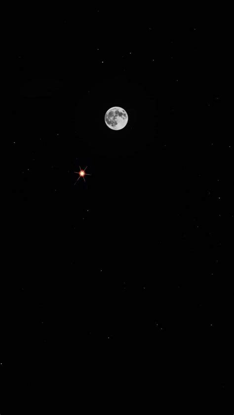 Download The Moon And Venus iPhone Wallpaper | Wallpapers.com