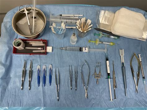 Pars Plana Vitrectomy (PPV) mayo stand and back table setup - CSTSetup