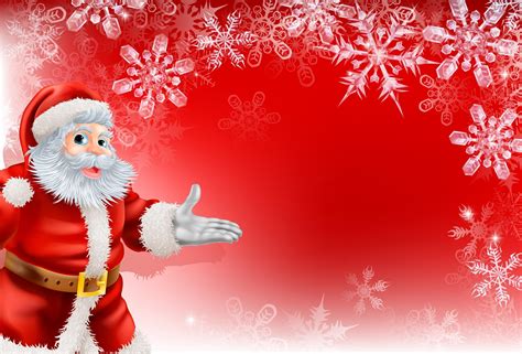 Cute Santa Merry Christmas Background #1119 | Santa claus wallpaper ...