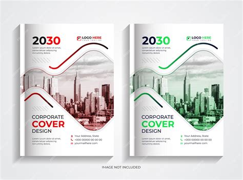 Premium Vector | Simple Profesional Corporate Book Cover Design Set