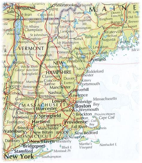 new england map | ... Photos/travel/Round The World/NewEngland/Map, New ...