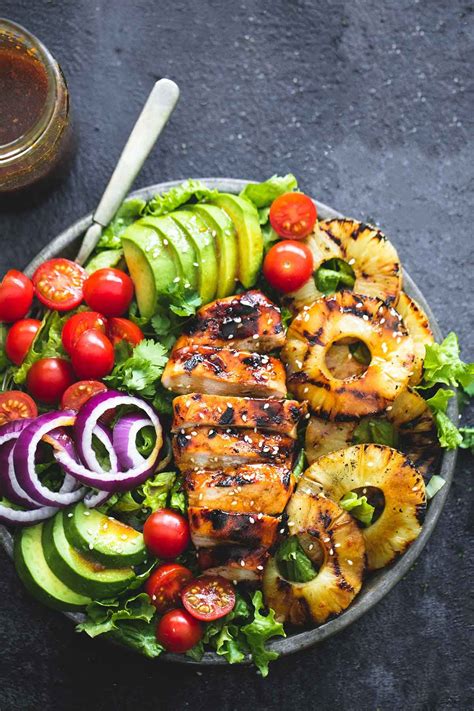 Grilled Teriyaki Chicken Salad - Creme De La Crumb | Healthy recipes ...