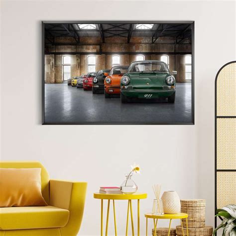 Porsche Car 911 Print Wall Art Canvas – Let the colors inspire you!