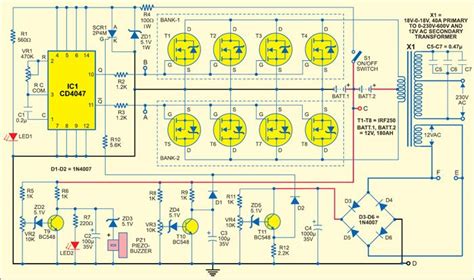 Sine Wave Inverter Circuit Diagram With Full Explanation