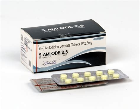 S Amlodipine Besylate Tablets, 2.5 Mg,5 Mg at Rs 110.00/stripe in ...