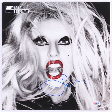 Lady Gaga Signed "Born This Way" Vinyl Record Album Cover (PSA COA ...