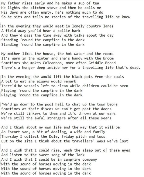 Campfire Songs Lyrics