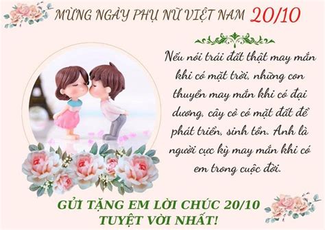 Lời chúc hay ngày Phụ nữ Việt Nam 20/10 tặng vợ, bạn gái, người yêu ...